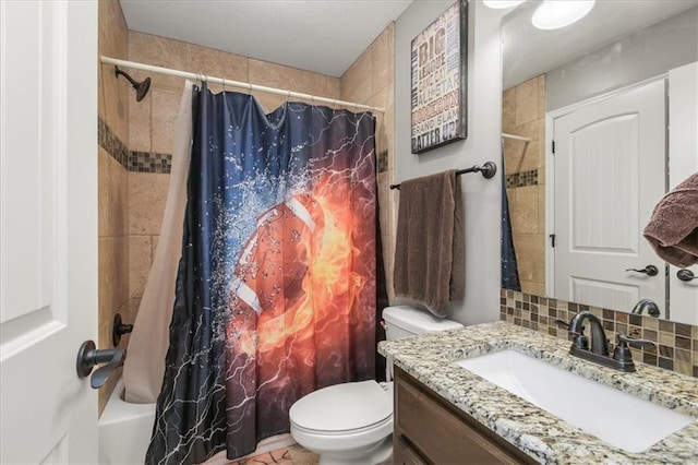 8909 SE 1st St, Blue Springs, MO 64064 - bathroom with vanity, shower / bath combination with curtain, and toilet