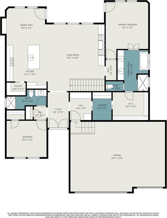 6932 Kenton St, Shawnee, KS 66226 - view of floor plan / room layout