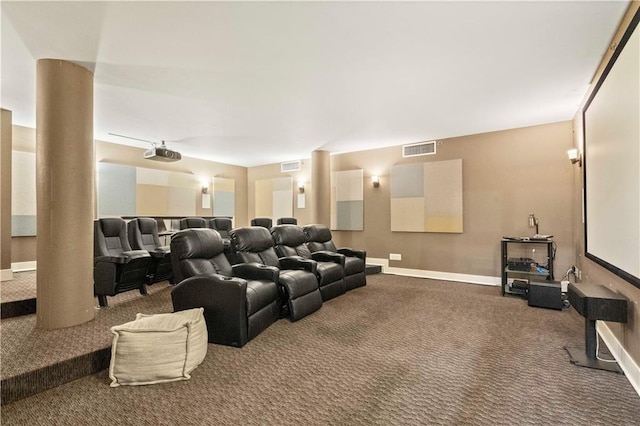 712 Broadway Blvd Unit 607, Kansas City, MO 64105 - home theater room with carpet flooring and baseboards