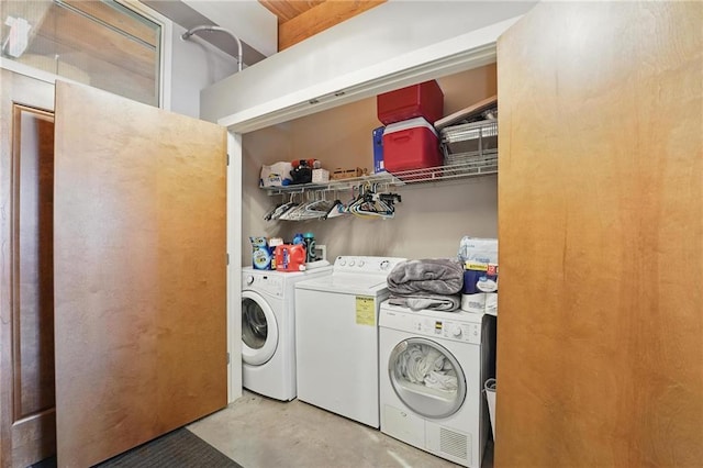 712 Broadway Blvd Unit 607, Kansas City, MO 64105 - laundry area with washer and clothes dryer