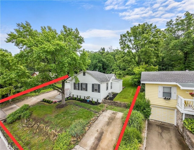 44 G St, Lake Lotawana, MO 64086 - aerial view of property and surrounding area