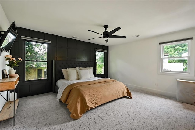 110 Cherokee Ln, Lake Winnebago, MO 64034 - carpeted bedroom featuring baseboards and ceiling fan