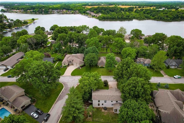 110 Cherokee Ln, Lake Winnebago, MO 64034 - aerial view of residential area with a nearby body of water
