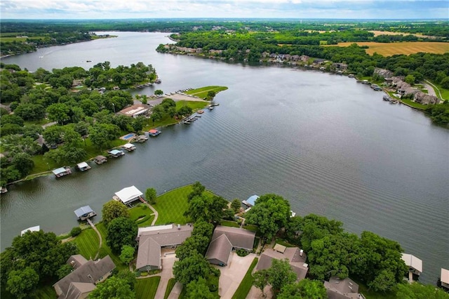 110 Cherokee Ln, Lake Winnebago, MO 64034 - aerial view of a nearby body of water