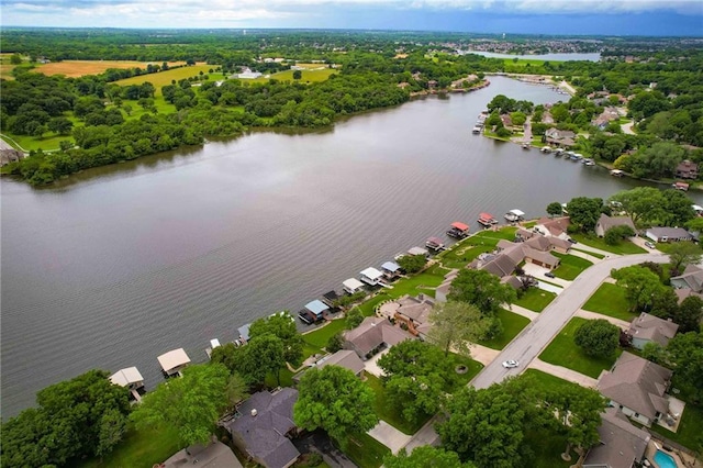 110 Cherokee Ln, Lake Winnebago, MO 64034 - aerial overview of property's location with a nearby body of water and nearby suburban area
