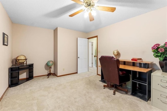 12806 Goddard Ave, Overland Park, KS 66213 - office space with carpet flooring, ceiling fan, and baseboards