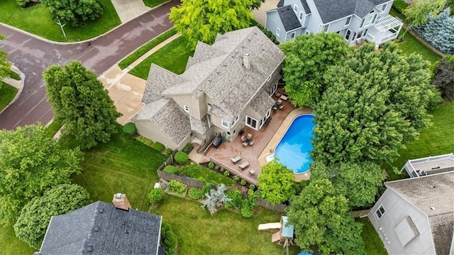 12806 Goddard Ave, Overland Park, KS 66213 - aerial view of a pool area