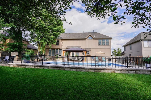 3832 SW Boulder Dr, Lees Summit, MO 64082 - view of swimming pool with a gazebo