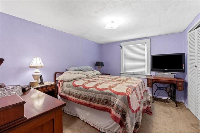 6246 Woodland Dr, Shawnee, KS 66218 - bedroom with light carpet and a closet