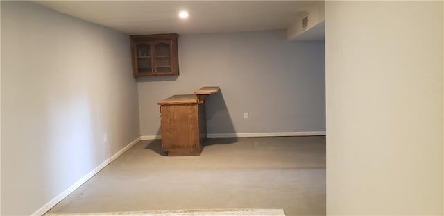 306 Morningside Dr, Richmond, MO 64085 - hall featuring finished concrete flooring and baseboards