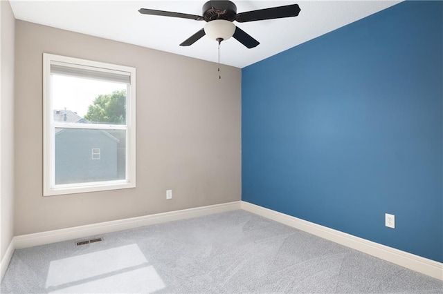 486 S 137th Pl, Bonner Springs, KS 66012 - carpeted spare room featuring baseboards and a ceiling fan