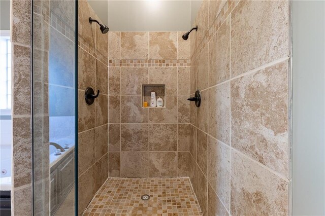 5916 NE Turquoise Dr, Lees Summit, MO 64064 - full bathroom with a stall shower