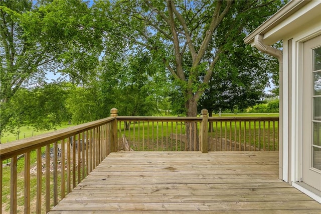 1955 Birmingham Rd, Liberty, MO 64068 - deck featuring view of wooded area