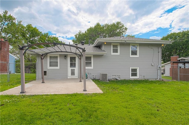 2917 N 83rd Ter, Kansas City, KS 66109 - rear view of property featuring a pergola, a patio, and cooling unit
