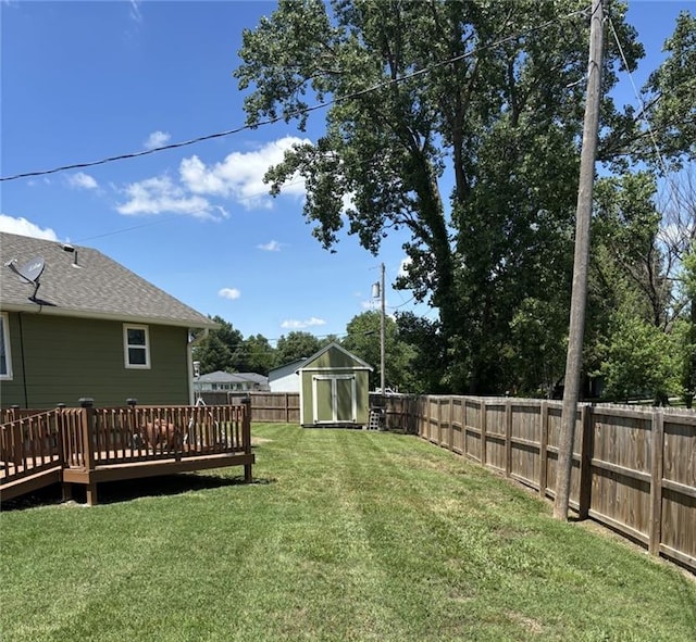 1205 W 14th Street Ct, Chanute, KS 66720 - view of yard featuring a deck