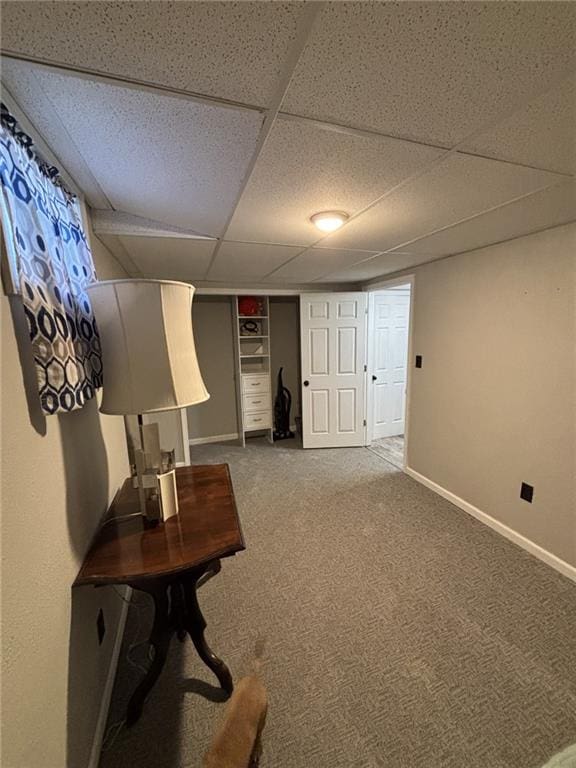 1205 W 14th Street Ct, Chanute, KS 66720 - interior space featuring baseboards and a drop ceiling