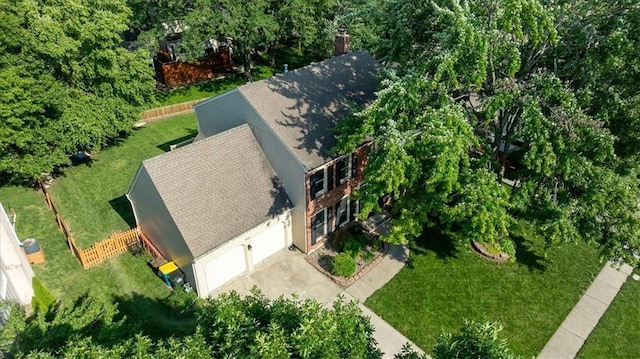 9327 Tomashaw Ln, Lenexa, KS 66219 - aerial view of property and surrounding area