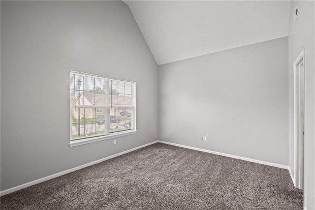 1932 N 80th Ct, Kansas City, KS 66112 - unfurnished room with vaulted ceiling and carpet