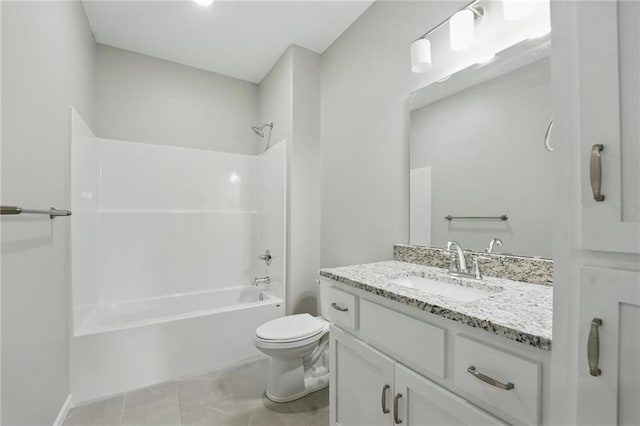 809 Highland Dr, Edwardsville, KS 66111 - full bath featuring toilet, vanity, and washtub / shower combination