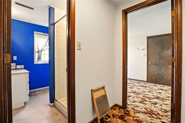 4613 SE Atchison Rd, Lathrop, MO 64465 - hall featuring carpet and baseboards