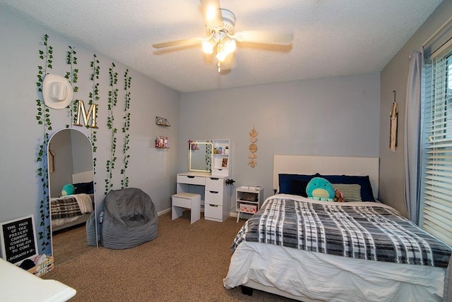 4737 Lone Elm St, Shawnee, KS 66226 - carpeted bedroom featuring ceiling fan and a textured ceiling