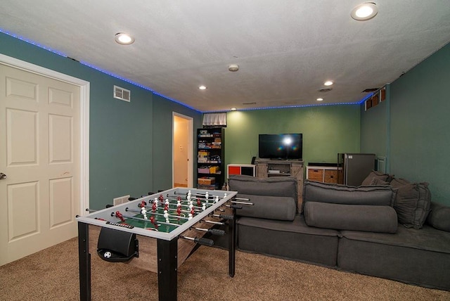 4737 Lone Elm St, Shawnee, KS 66226 - rec room featuring carpet flooring and recessed lighting