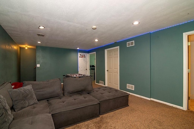 4737 Lone Elm St, Shawnee, KS 66226 - cinema room with recessed lighting, carpet floors, and baseboards