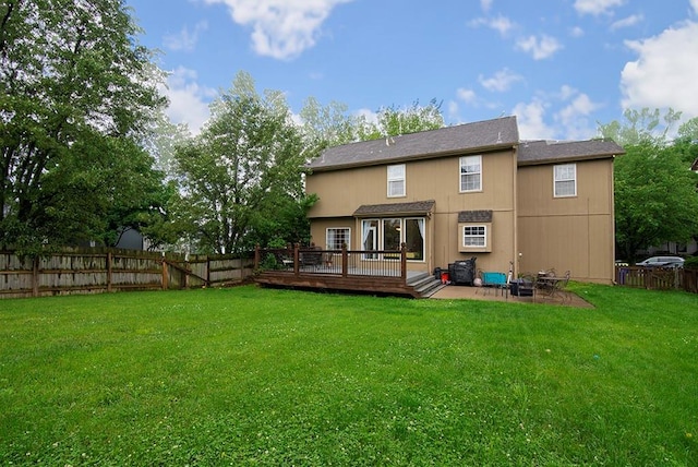 4737 Lone Elm St, Shawnee, KS 66226 - back of house with a deck and a patio