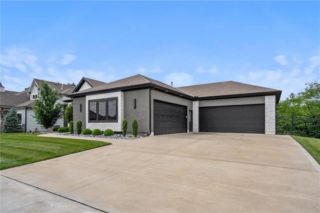 3112 Legacy Wood Dr, Lees Summit, MO 64086 - view of front of home featuring an attached garage, driveway, and stucco siding