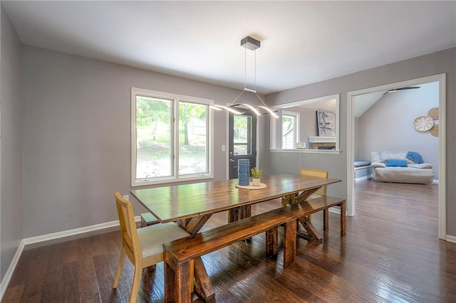 21614 W 72nd St, Shawnee, KS 66218 - dining room with wood finished floors and baseboards