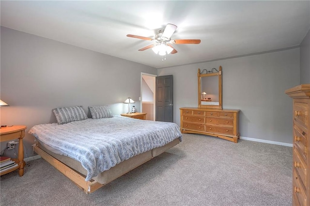 21614 W 72nd St, Shawnee, KS 66218 - carpeted bedroom featuring ceiling fan and baseboards