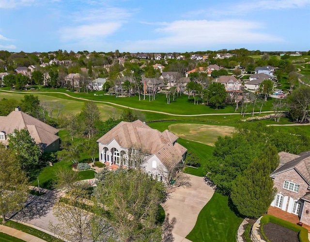 9705 Sunset Cir, Lenexa, KS 66220 - aerial view of residential area featuring a golf course