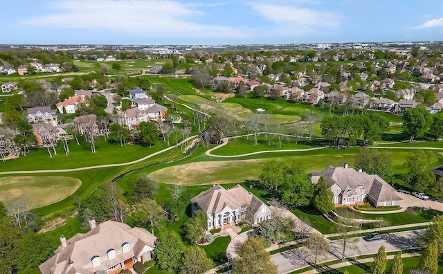 9705 Sunset Cir, Lenexa, KS 66220 - aerial view of property's location featuring nearby suburban area and a golf course
