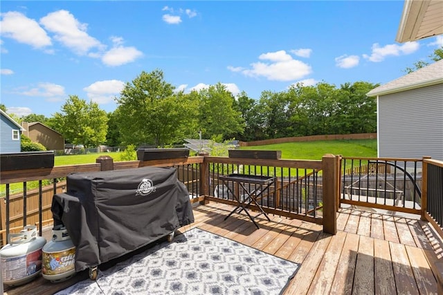 481 Olive Ct, Warrensburg, MO 64093 - deck featuring view of scattered trees and a grill