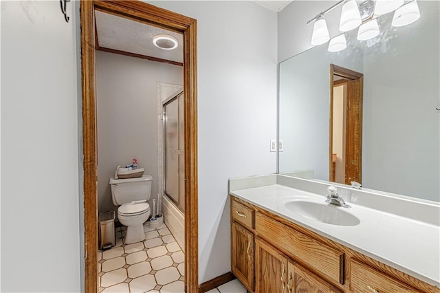 516 S St, Grain Valley, MO 64029 - bathroom featuring vanity and enclosed tub / shower combo