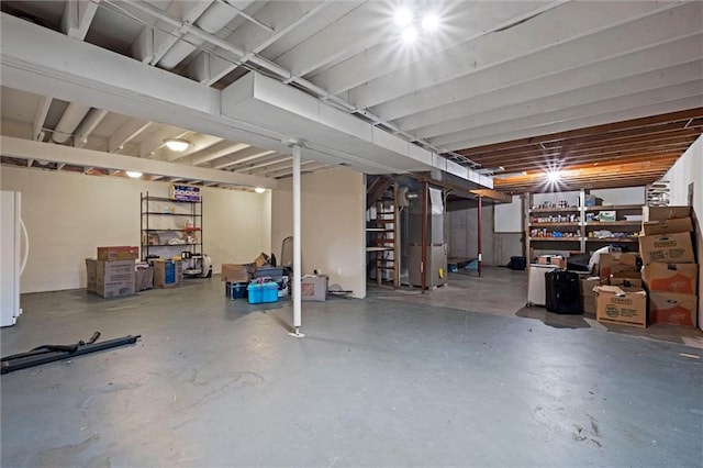 446 Hithergreen Dr, Lansing, KS 66043 - unfinished basement with heating unit