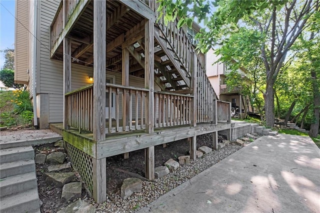 446 Hithergreen Dr, Lansing, KS 66043 - view of wooden terrace