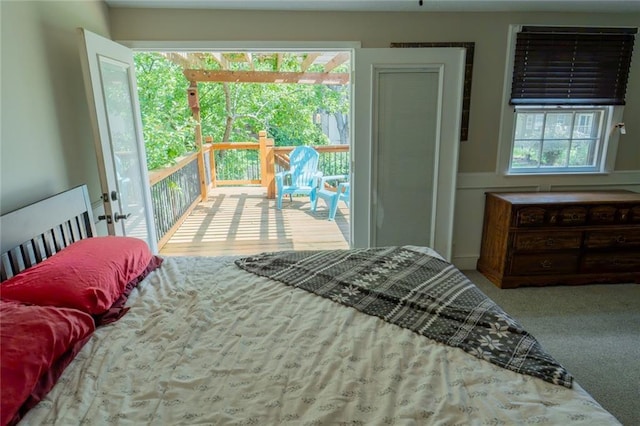 1504 SW 9th St, Lees Summit, MO 64081 - carpeted bedroom featuring access to exterior