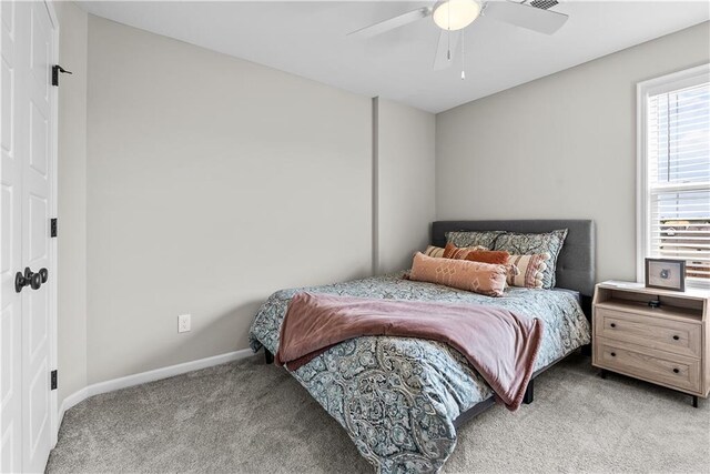 19714 W 197th Ct, Spring Hill, KS 66083 - carpeted bedroom featuring baseboards and a ceiling fan