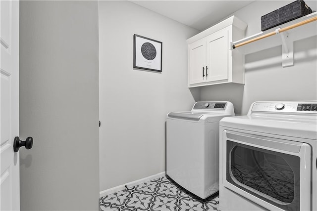 19714 W 197th Ct, Spring Hill, KS 66083 - washroom featuring independent washer and dryer, cabinet space, and baseboards