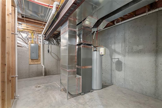 19433 W 114th Ter, Olathe, KS 66061 - unfinished below grade area featuring electric panel and water heater