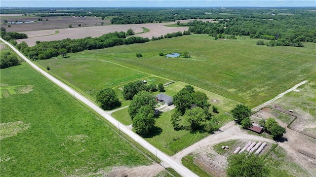 739 SW 700th Rd, Holden, MO 64040 - aerial view of property and surrounding area with rural landscape
