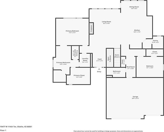 19477 W 114th Ter, Olathe, KS 66061 - view of room layout