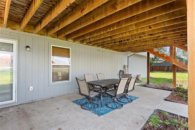601 W 3rd Ter, Wellsville, KS 66092 - view of patio / terrace with outdoor dining space