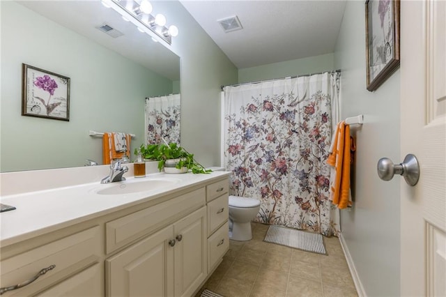 2420 SW Golden Eagle Rd, Lees Summit, MO 64082 - bathroom featuring vanity, tile patterned floors, toilet, and baseboards