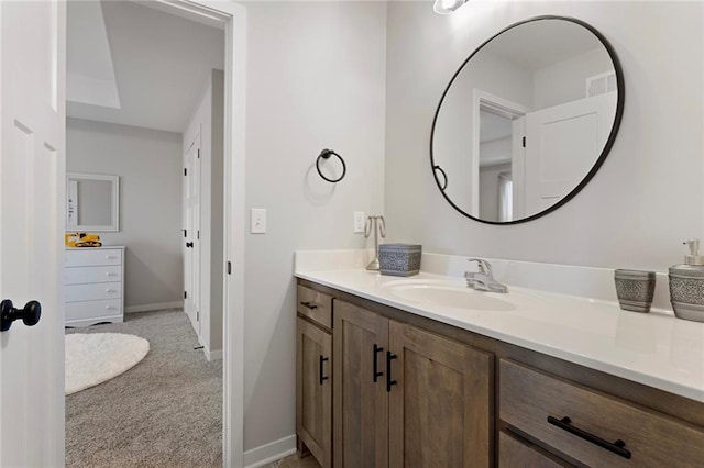 4820 NE 90th Ter, Kansas City, MO 64156 - bathroom with vanity and baseboards