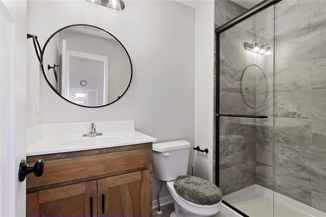 4820 NE 90th Ter, Kansas City, MO 64156 - bathroom featuring vanity and a shower stall