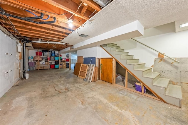 513 Brown Circle Dr, Osawatomie, KS 66064 - unfinished basement featuring stairs