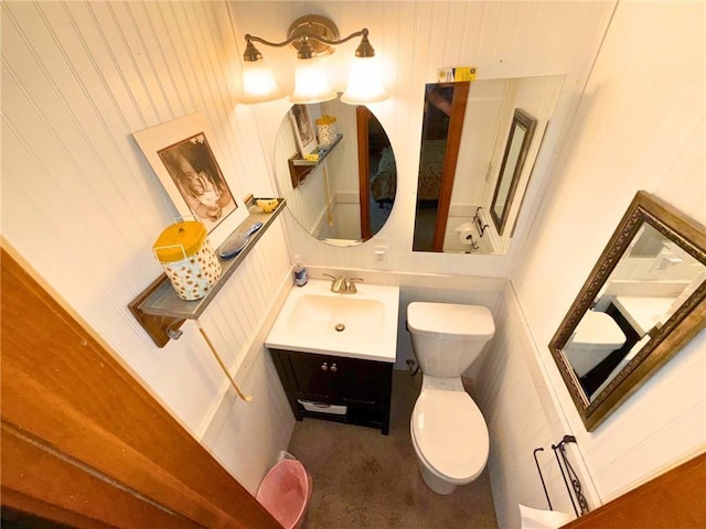513 Brown Circle Dr, Osawatomie, KS 66064 - half bath with vanity and toilet