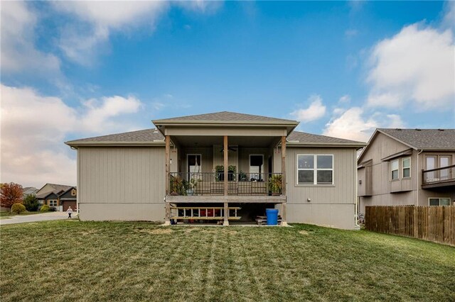 807 N Whispering Hills Dr, Lone Jack, MO 64070 - view of rear view of house